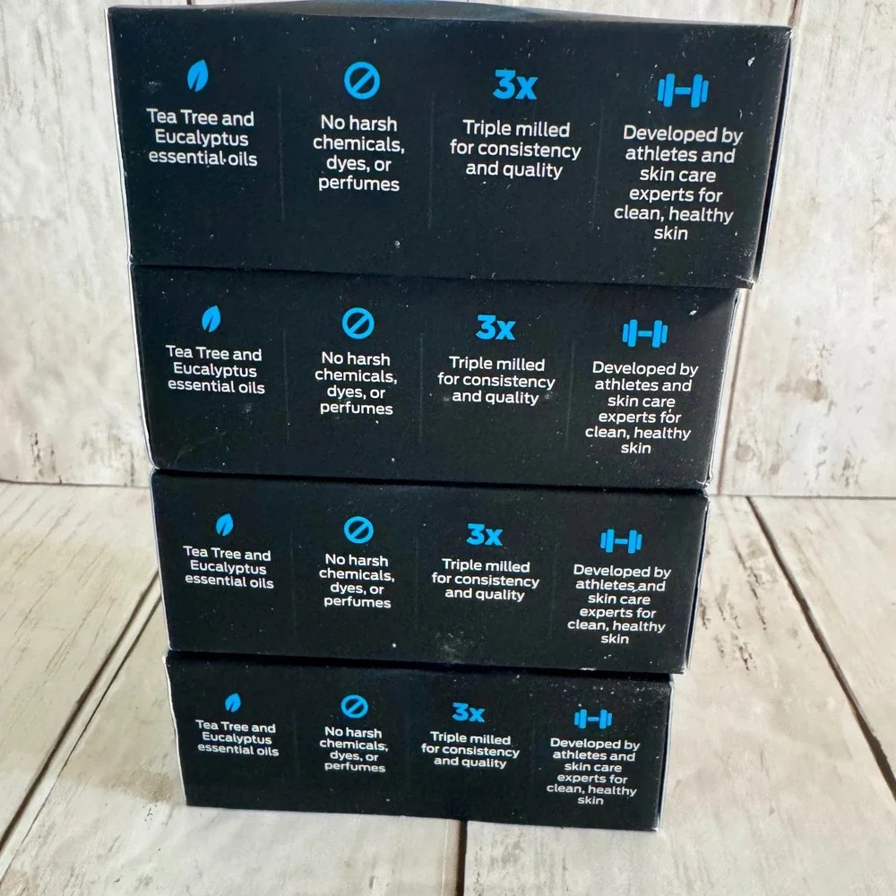 Defense Original Daily Clean Bar Soap 4 Pack Tea Tree Eucalyptus 4.2oz Each NEW